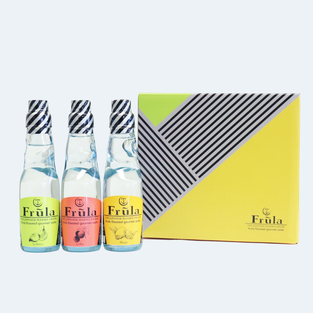 フルーラ アソート セット200ml×12本(ギフト箱付き)パッケージもおしゃれなフルーティーなラムネ