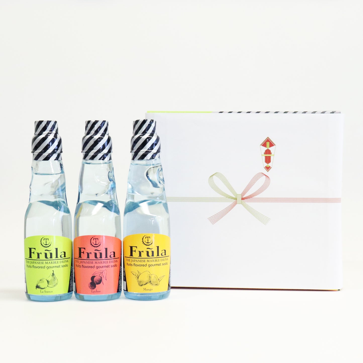 フルーラ アソート セット200ml×12本(ギフト箱付き)パッケージもおしゃれなフルーティーなラムネ