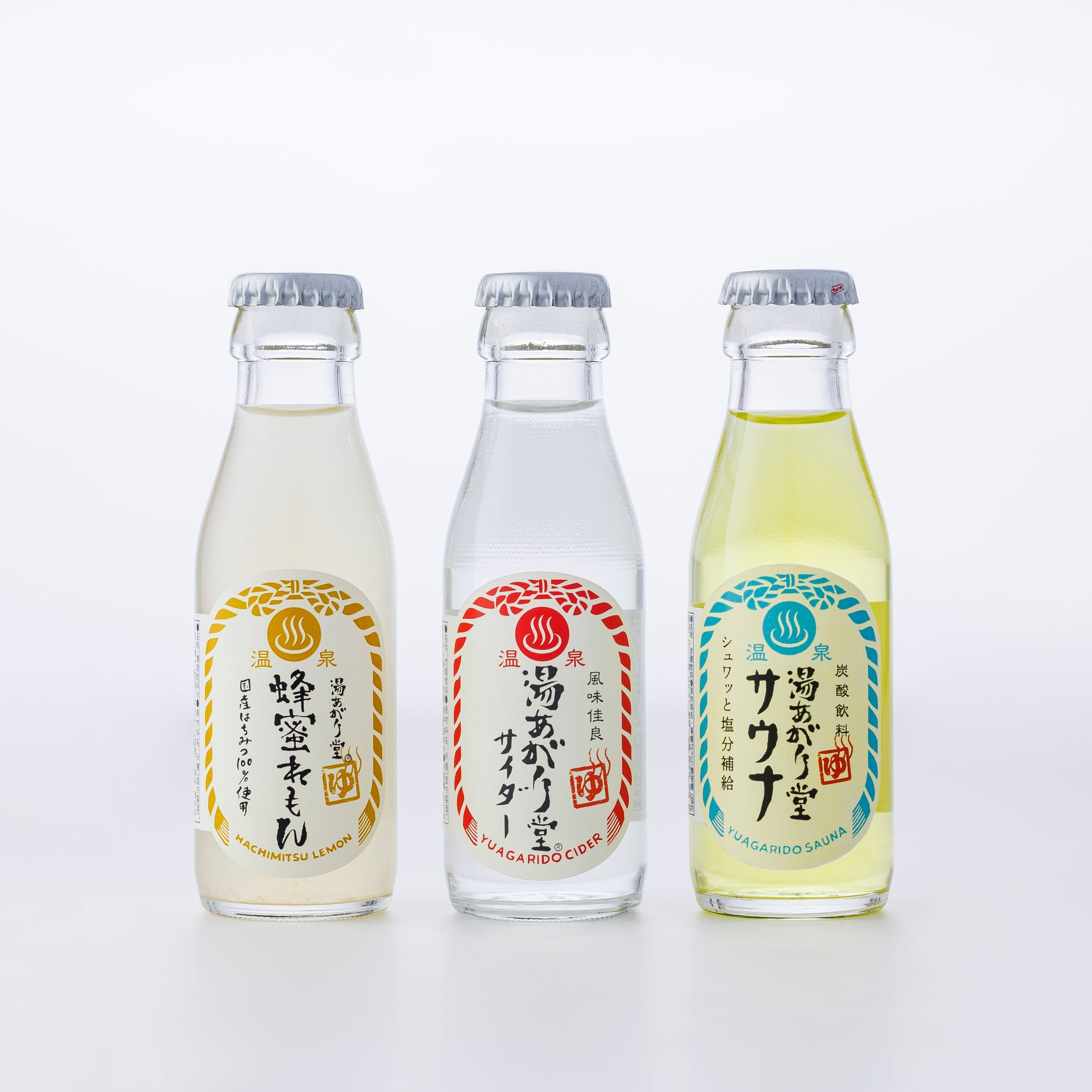 湯あがり堂 お試しセット 3種×16本(48本) サイダー・サウナ・蜂蜜