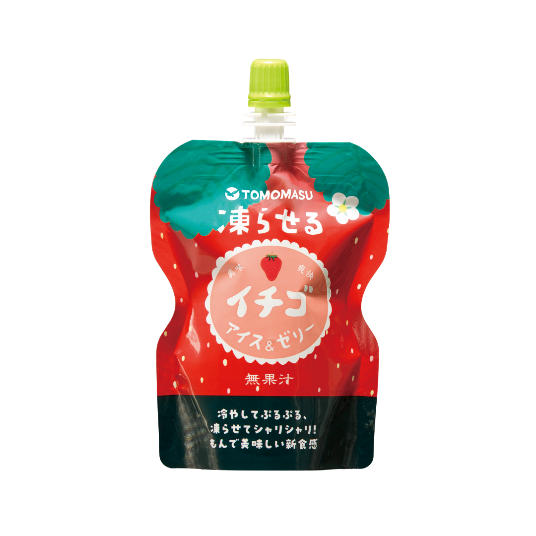 果実アイス&ゼリー　イチゴ　130g×6本×5セット　冷やしてゼリー、凍らせてアイス 2つの食感が楽しめる新感覚アイス&ゼリー！