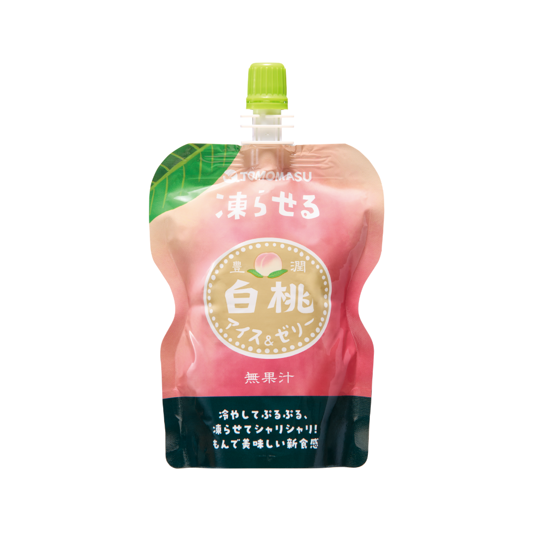 果実アイス&ゼリー　白桃　130g×6本×5セット　冷やしてゼリー、凍らせてアイス 2つの食感が楽しめる新感覚パウチゼリー！
